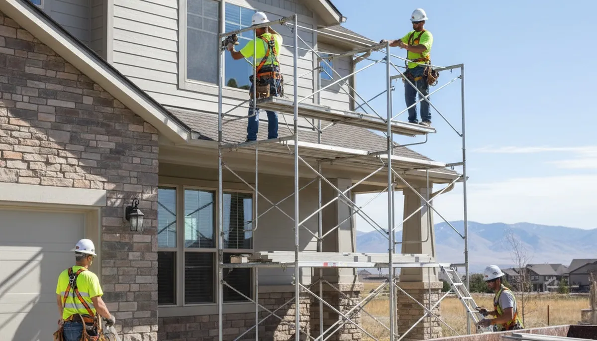 Salt Lake City, UT siding contractor installing durable exterior siding for a home